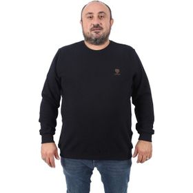 Moc Grande 22712 Siyah Büyük Beden Gipeli Casual Erkek Sweatshirt