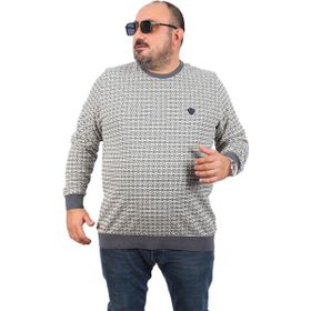 Moc Grande 22715 Antrasit Büyük Beden Bisiklet Yaka Erkek Sweatshirt