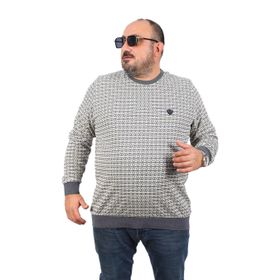 Moc Grande 22715 Antrasit Büyük Beden Bisiklet Yaka Erkek Sweatshirt