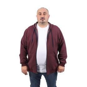 Moc Grande 22718 Bordo Büyük Beden Direction Erkek Sweatshirt