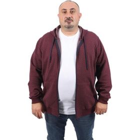 Moc Grande 22718 Bordo Büyük Beden Direction Erkek Sweatshirt