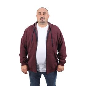 Moc Grande 22718 Bordo Büyük Beden Direction Erkek Sweatshirt