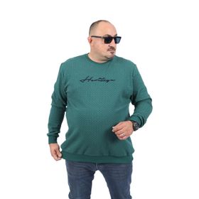 Moc Grande 22725 Nefti Büyük Beden Heritage Baskılı Erkek Sweatshirt