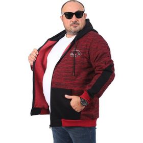 Moc Grande 22726 Bordo Büyük Beden Frontier Erkek Sweatshirt