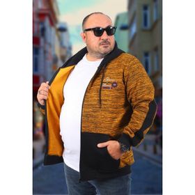 Moc Grande 22726 Hardal Büyük Beden Frontier Erkek Sweatshirt