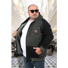 Moc Grande 22727 Bordo Büyük Beden New York College Erkek Sweatshirt