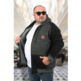 Moc Grande 22727 Bordo Büyük Beden New York College Erkek Sweatshirt