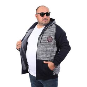 Moc Grande 22727 Lacivert Büyük Beden New York College Erkek Sweatshirt