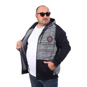 Moc Grande 22727 Lacivert Büyük Beden New York College Erkek Sweatshirt