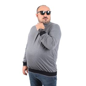 Moc Grande 22729 Füme Büyük Beden Uzun Kol Erkek T-Shirt