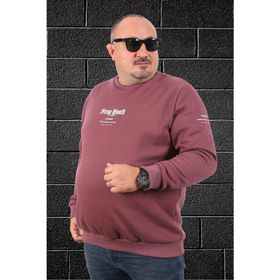 Moc Grande 22730 Lila Bisiklet Yaka Stray South Erkek Sweatshirt