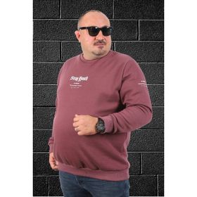 Moc Grande 22730 Lila Bisiklet Yaka Stray South Erkek Sweatshirt