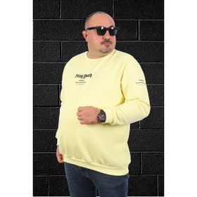 Moc Grande 22730 Sarı Bisiklet Yaka Stray South Erkek Sweatshirt