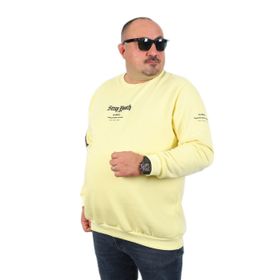 Moc Grande 22730 Sarı Bisiklet Yaka Stray South Erkek Sweatshirt