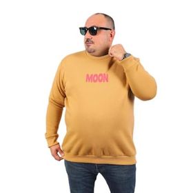 Moc Grande 22731 Vizon Moon Büyük Beden Erkek Sweatshirt