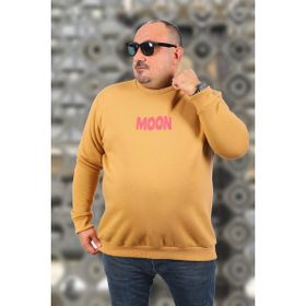 Moc Grande 22731 Vizon Moon Büyük Beden Erkek Sweatshirt