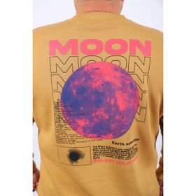 Moc Grande 22731 Vizon Moon Büyük Beden Erkek Sweatshirt
