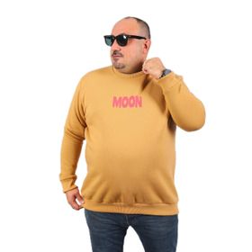 Moc Grande 22731 Vizon Moon Büyük Beden Erkek Sweatshirt