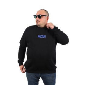 Moc Grande 22735 Siyah Büyük Beden Malcomx Erkek Sweatshirt