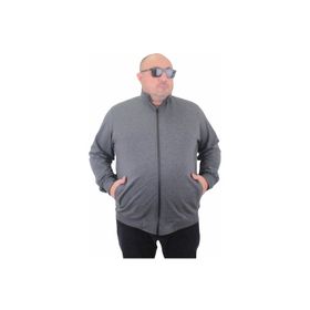 Moc Grande 22750 Gri Melanj Fermuarlı Erkek Sweatshirt