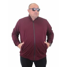Moc Grande 22750 Mürdüm Fermuarlı Erkek Sweatshirt