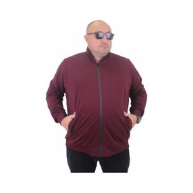 Moc Grande 22750 Mürdüm Fermuarlı Erkek Sweatshirt