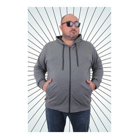 Moc Grande 22751 Gri Melanj Kapüşonlu Erkek Sweatshirt