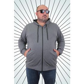 Moc Grande 22751 Gri Melanj Kapüşonlu Erkek Sweatshirt