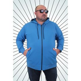 Moc Grande 22751 Saks Kapüşonlu Erkek Sweatshirt
