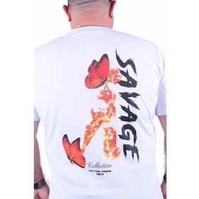 Moc Grande 23101 Savage Büyük Beden Beyaz Erkek T-shirt
