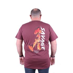 Moc Grande 23101 Savage Büyük Beden Eflatun Erkek T-shirt