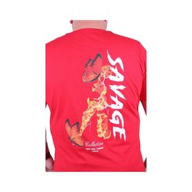 Moc Grande 23101 Savage Büyük Beden Kırmızı Erkek T-shirt