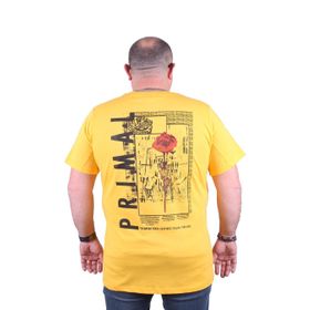 Moc Grande 23102 Büyük Beden Sarı Erkek T-shirt