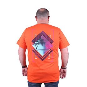 Moc Grande 23103 Island Büyük Beden Turuncu Erkek T-shirt