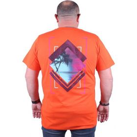 Moc Grande 23103 Island Büyük Beden Turuncu Erkek T-shirt