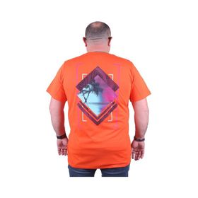 Moc Grande 23103 Island Büyük Beden Turuncu Erkek T-shirt