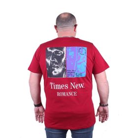 Moc Grande 23104 Romance Büyük Beden Bordo Erkek T-shirt