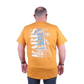 Moc Grande 23105 Paris Büyük Beden Hardal Erkek T-shirt