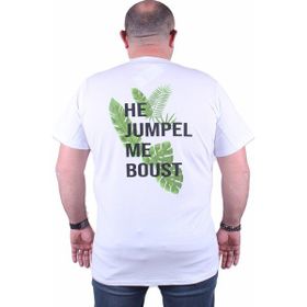 Moc Grande 23109 Jumpel Beyaz Sıfır Yaka Erkek T-shirt