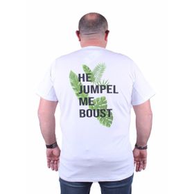 Moc Grande 23109 Jumpel Beyaz Sıfır Yaka Erkek T-shirt