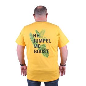 Moc Grande 23109 Jumpel Büyük Beden Sarı Erkek T-shirt