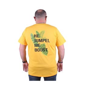 Moc Grande 23109 Jumpel Büyük Beden Sarı Erkek T-shirt