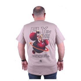 Moc Grande 23110 Fly in The Sky Toprak Sıfır Yaka Erkek T-shirt