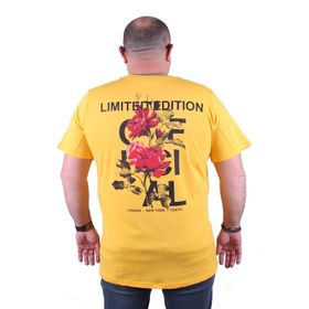 Moc Grande 23111 Limited Edition Büyük Beden Sarı Erkek T-shirt