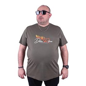 Moc Grande 23112 Wings Büyük Beden Haki Erkek T-shirt