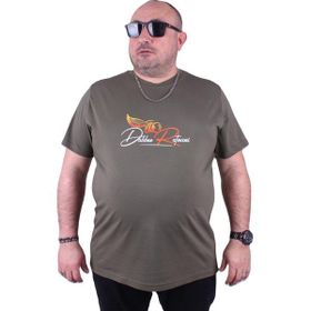 Moc Grande 23112 Wings Büyük Beden Haki Erkek T-shirt