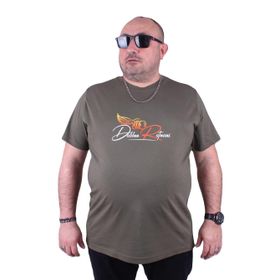 Moc Grande 23112 Wings Büyük Beden Haki Erkek T-shirt