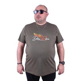 Moc Grande 23112 Wings Büyük Beden Haki Erkek T-shirt