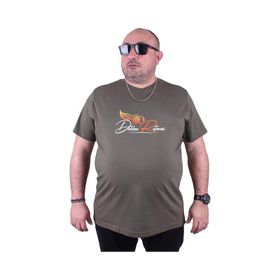 Moc Grande 23112 Wings Büyük Beden Haki Erkek T-shirt