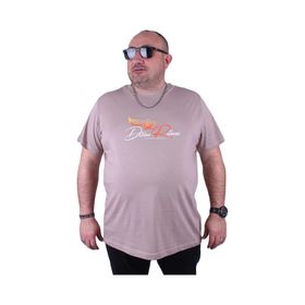 Moc Grande 23112 Wings Büyük Beden Toprak Erkek T-shirt